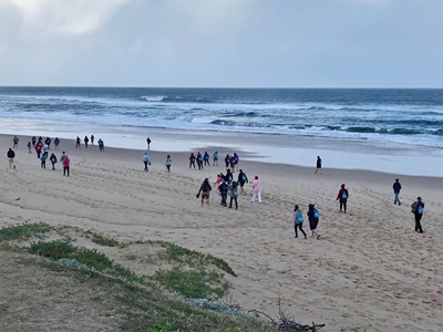 Strandskoonmaak op Glentana