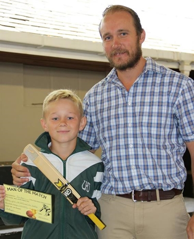 Promising cricketer honoured for performance
