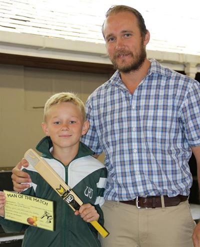Promising cricketer honoured for performance