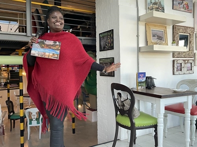 Travel writer is going places