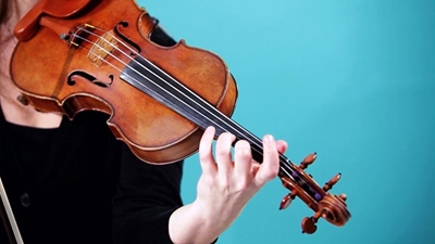 Acclaimed violin duo in George