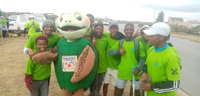Beach clean-up at Great Brak
