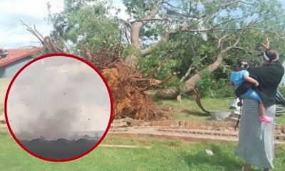 Child rushed to hospital as possible tornado sweeps through Randfontein
