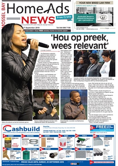 This week's Mossel Bay Home Ads News