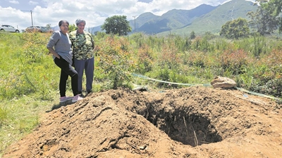 Mystery of the open grave...