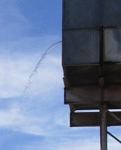 Water storage tanks left high and dry