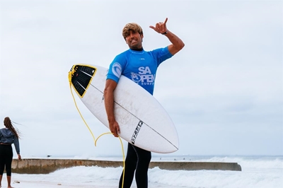 Surfing action at Vic Bay Surf Pro this weekend