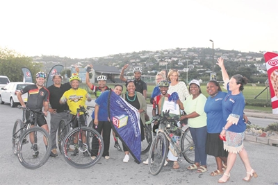 Tenacious cyclist secures 550 education packs