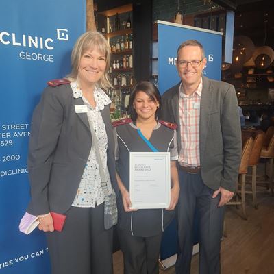 Groot eer vir Johdey van Mediclinic George
