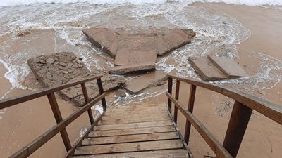 Beaches take heavy beating
