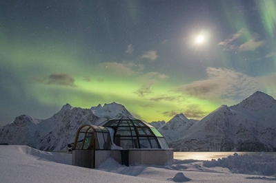 Sleep under the stars in a glass igloo in Norway