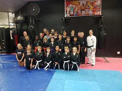 Mid-year grading for martial arts students