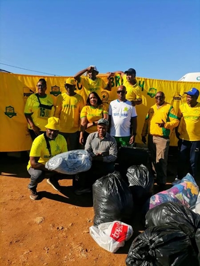 Ubuntu in action: Sundowns supporters aid Zone 8 fire victims