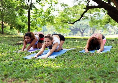 Be calm, be green, do yoga