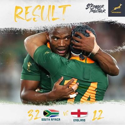 Brilliant Springboks pummel England to claim third World Cup title