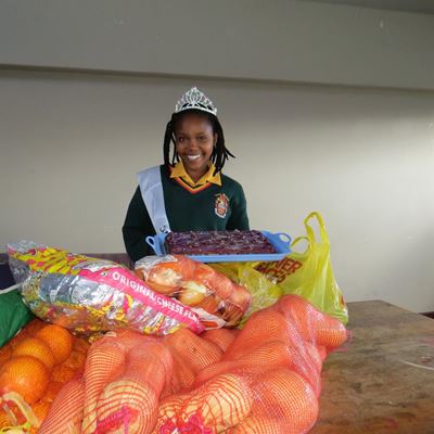 Girl treats others on her birthday