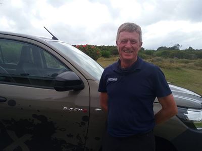 Freddie Stander wen borgdag op Boggomsbaai