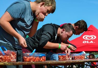 Strawberry Festival: Sweet and sticky fun for festival goers