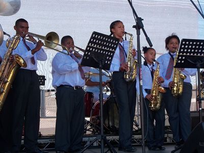 Sunday a blast with brass band and choirs