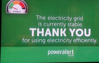 No load shedding scheduled for Sunday