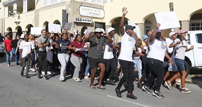 Students protest over non-payment of NSFAS allowances
