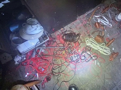 Power out for cable thief 