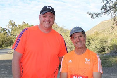 More than fifty runners brave the hill