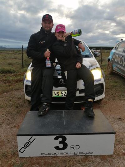 Father and daughter duo in top 3 at Paardepoort Rally