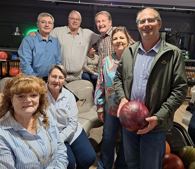 Networking while bowling