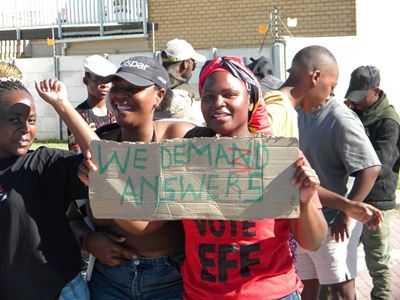 Students claim that rubber bullets were fired at them 