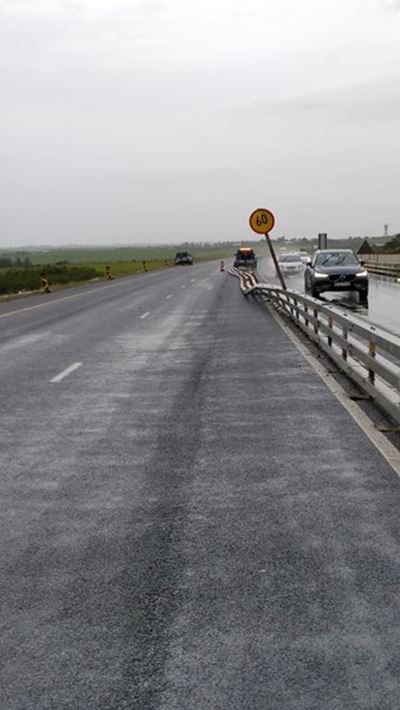 Accident at roadworks on N2