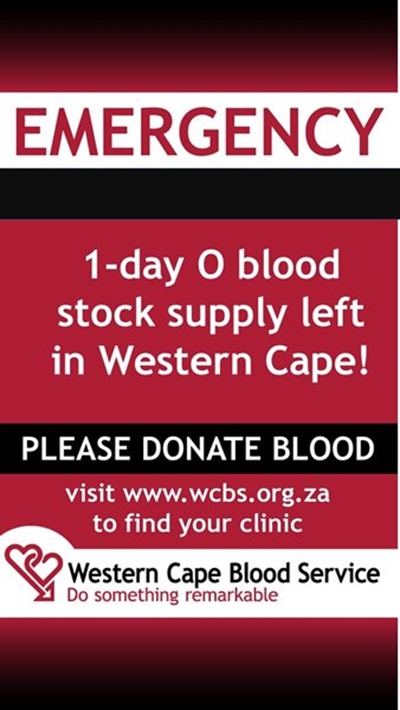 Critical blood shortage at WCBS 