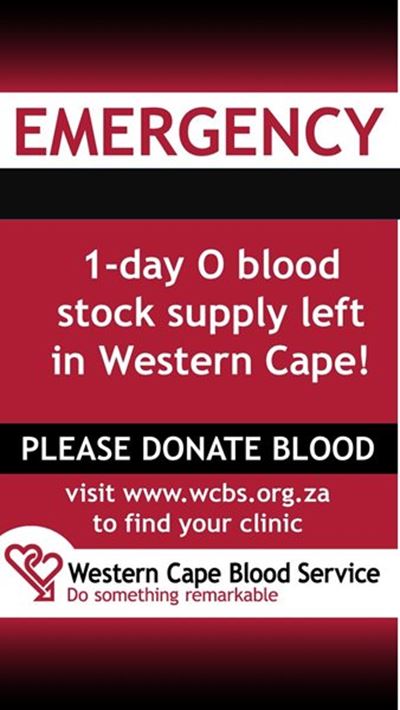 Critical blood shortage at WCBS 