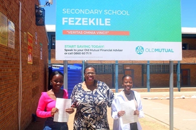 80, 7% matriekslaagpersentasie vir Fezekile