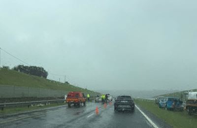 2 car accidents on the N2 near bridge to Thembalethu