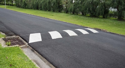 Speed hump for dangerous street