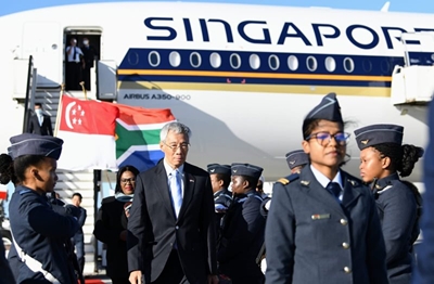 Singapore Prime Minister headed to SA