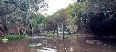 Heavy rain causes huge damage