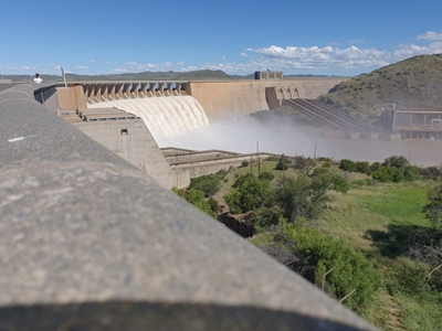 Gariep Dam is overflowing, thanks Eloise