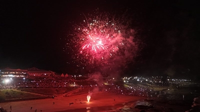 Mixed reaction to fireworks