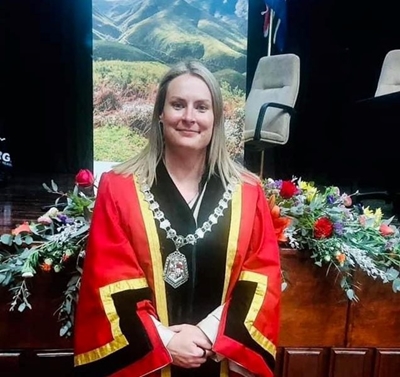 George Mayor celebrates 100 days with motorcade and parade