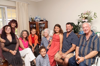 101st birthday celebration for Val on Valentine's Day