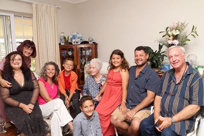 101st birthday celebration for Val on Valentine's Day