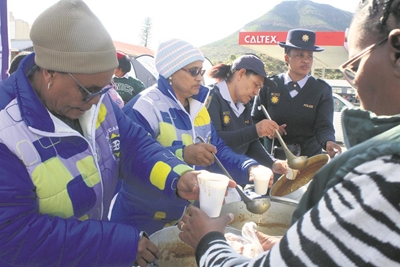 Hot soup on a cold day Madiba Day