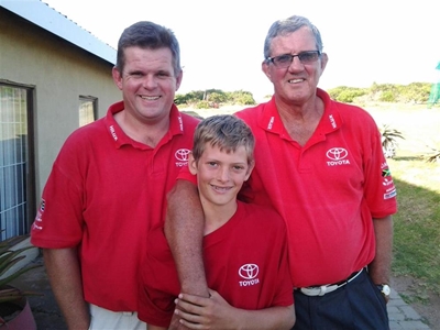 Drie geslagte Janse van Vuurens by Mosselbaai Toyota-borgdag