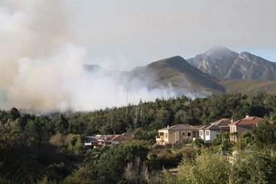 Controlled fires to create fire-breaks
