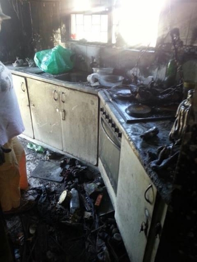 Gesin verloor alles in brand