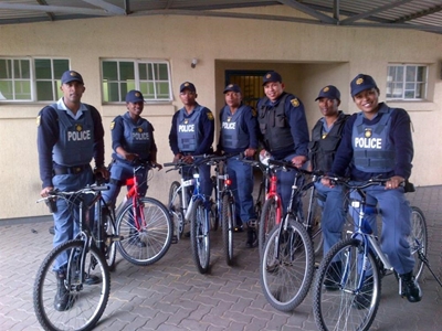 Conville Police tackle crime on bicycles