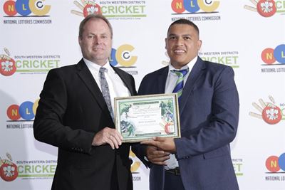 Bert Hanekom honoured by SWD Cricket