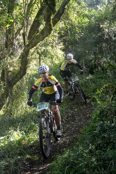 GR300 mountain bike race around the corner
